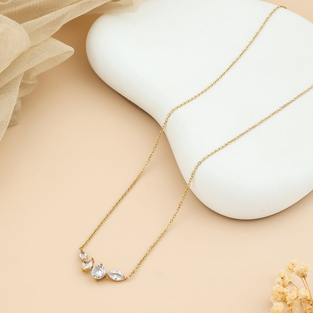 Lucky Eye Crystal Locket Chain