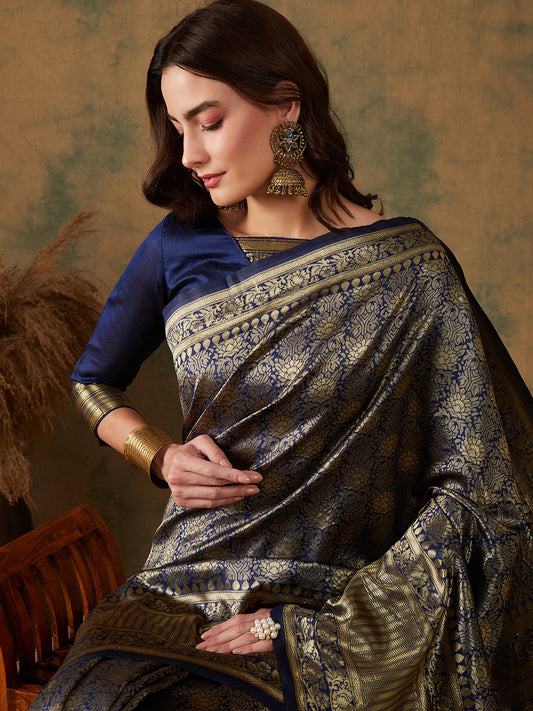 Banarasi Art Silk Woven Design Zari Saree