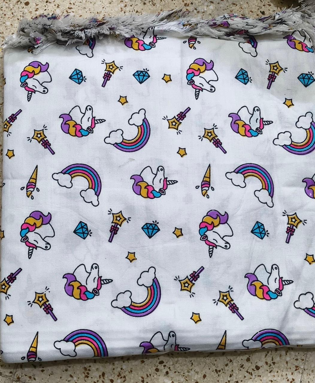 Unicorn theme kids shawl/blanket