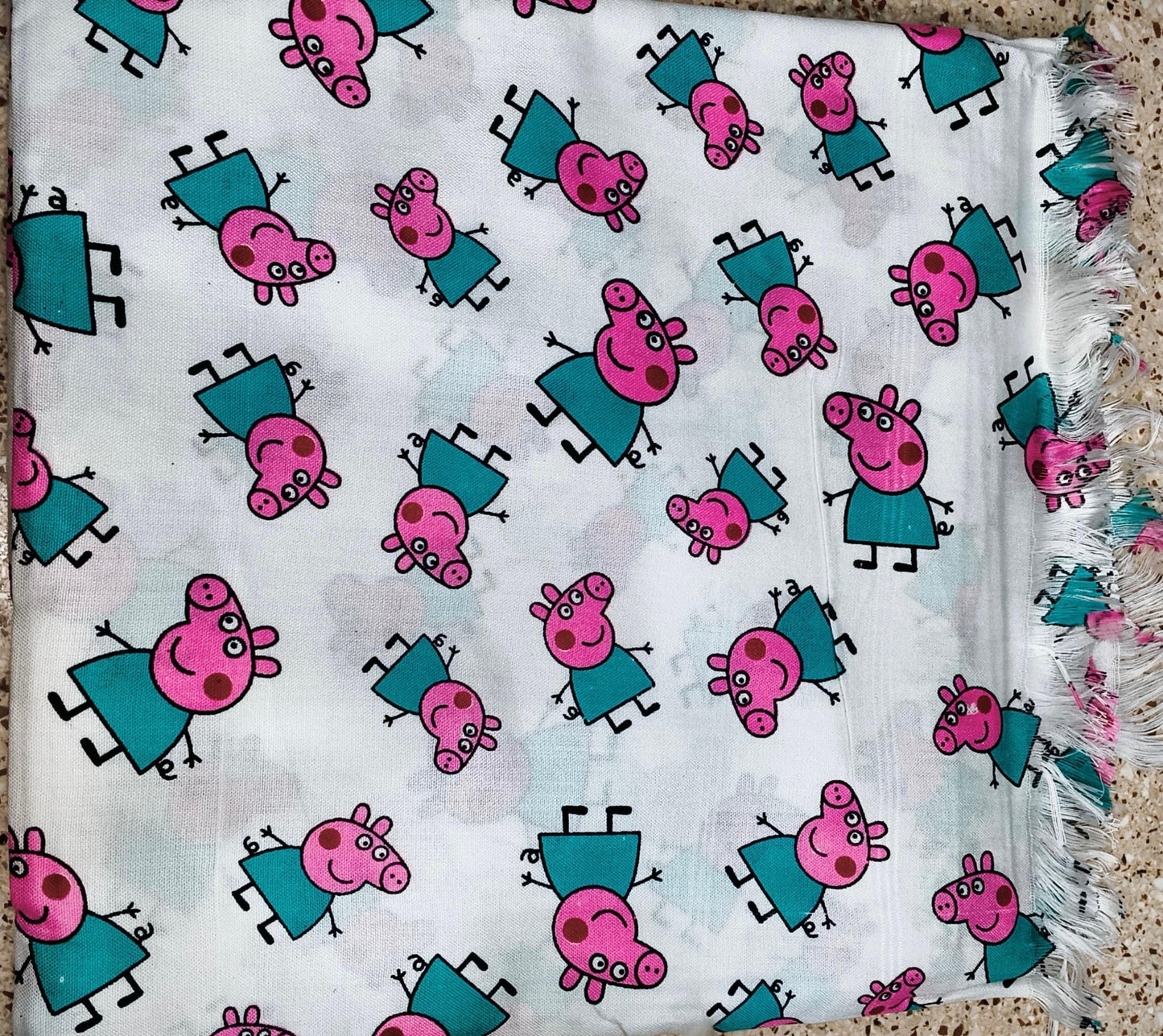 Peppa Pig theme kids shawl/blanket/topsheet