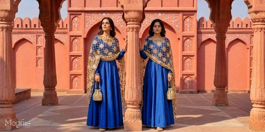 How to Pair Mirror Dupatta with Simple Outfits
