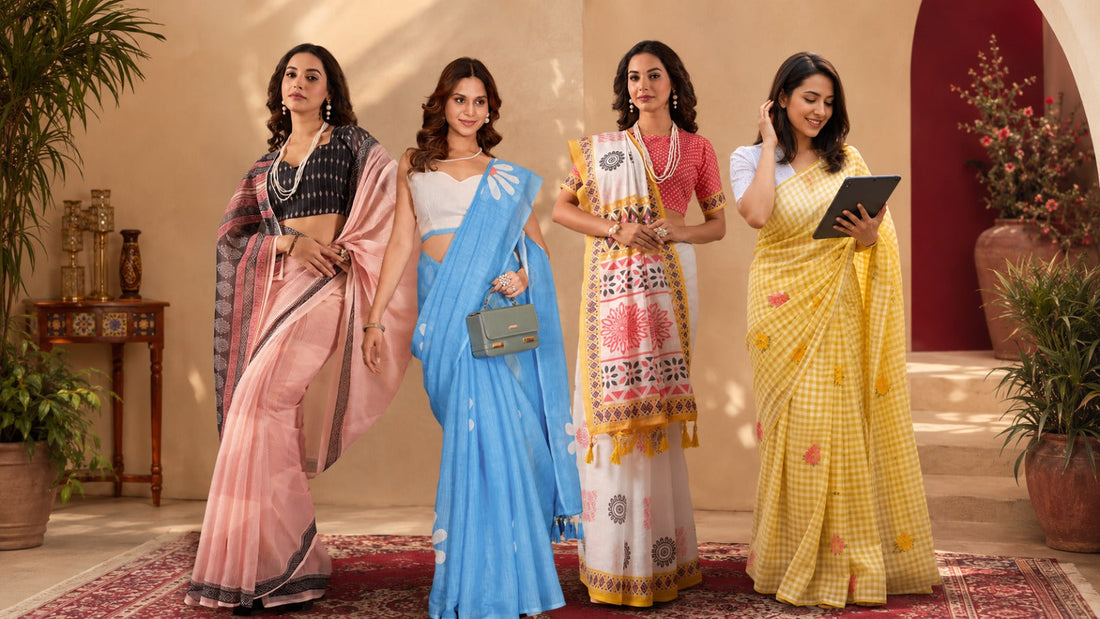 Lightweight Cotton Sarees for Daily Wear