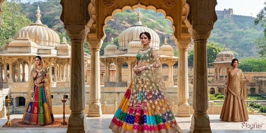 Mirror Work Dupatta for Bridal Looks