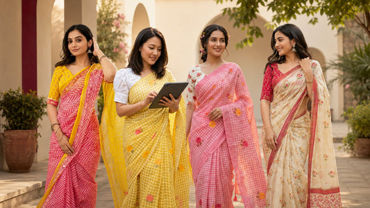 Printed Cotton Saree Styling Ideas