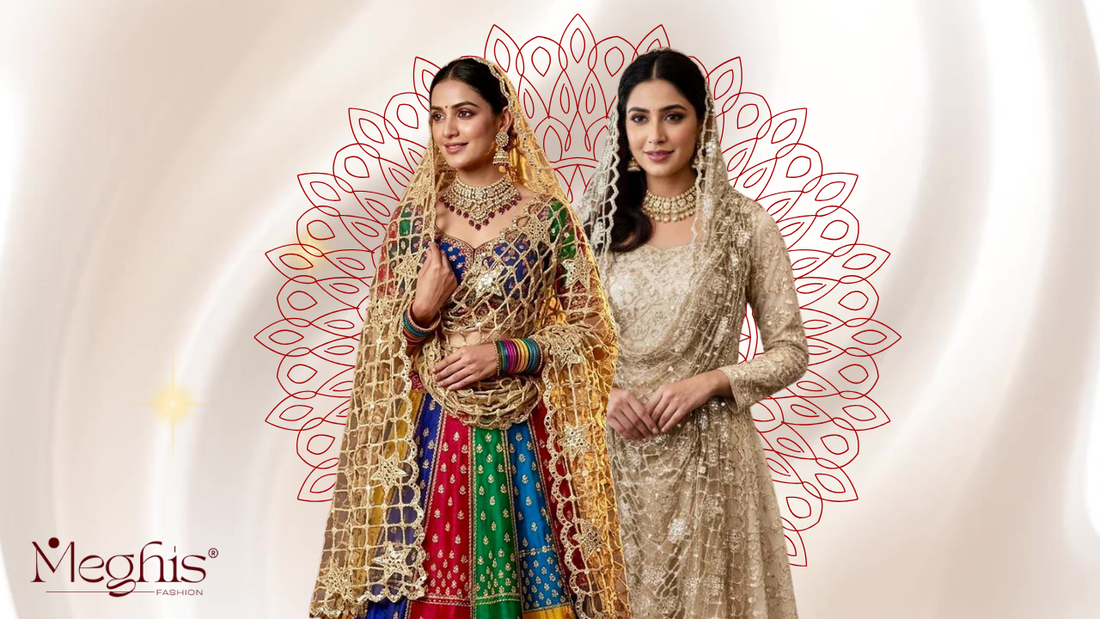 How to Style Mirror Work Dupatta for Weddings | Styling Guide