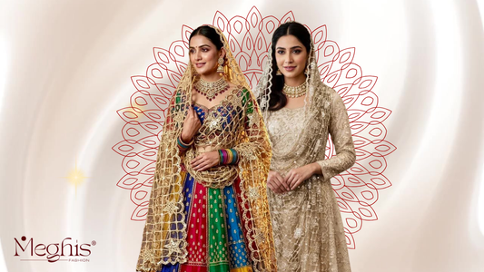 How to Style Mirror Work Dupatta for Weddings | Styling Guide