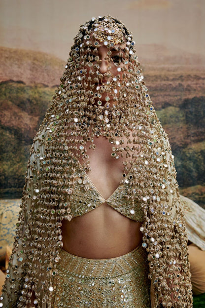 Trending sheesh mirror dupatta