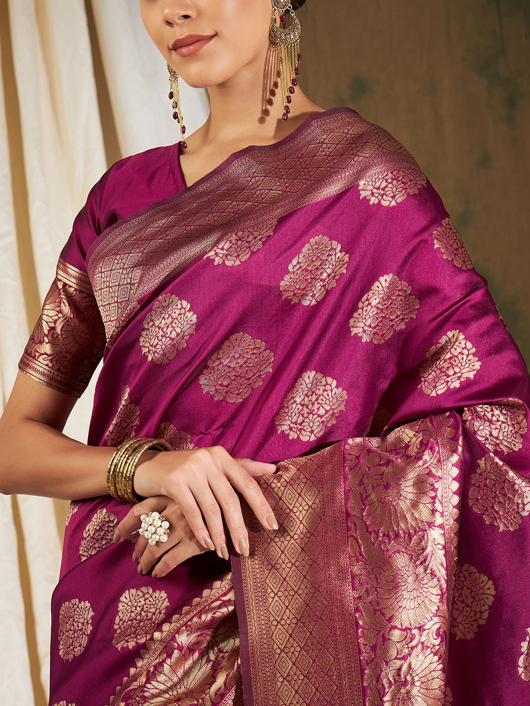 Banarasi Art Silk Woven zari saree