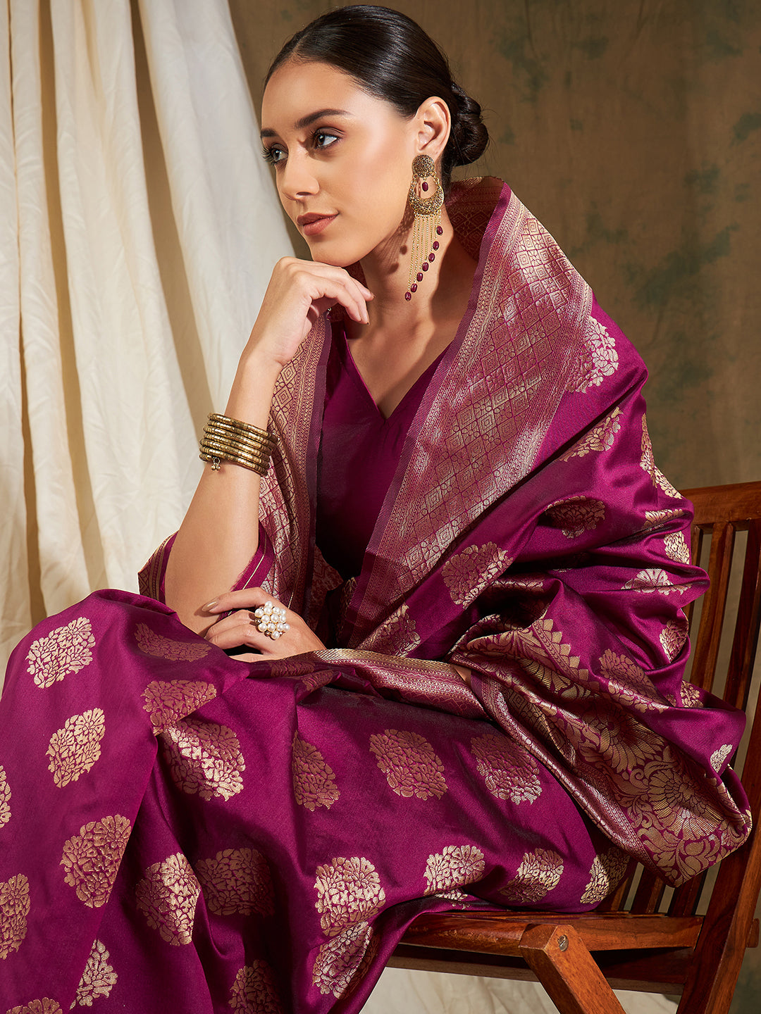 Banarasi Art Silk Woven zari saree