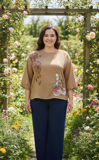 Plus Khadi top