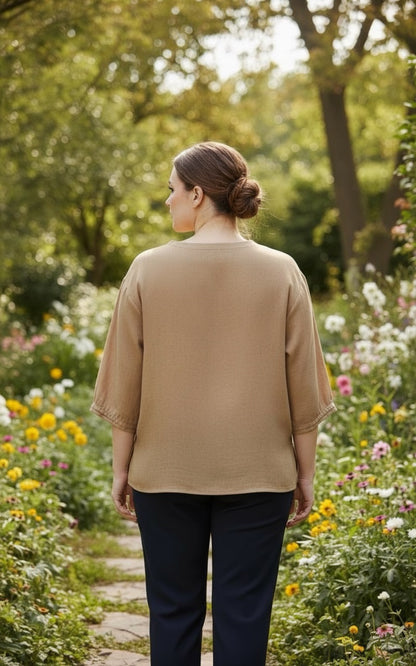 Plus Khadi top