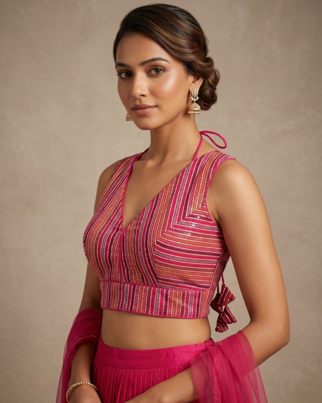 Ready to wear thread Embroidered Blouse