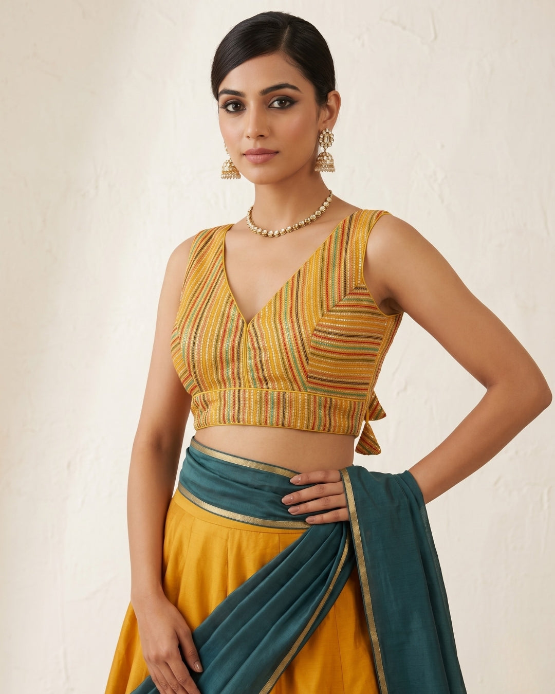 Ready to wear thread Embroidered Blouse