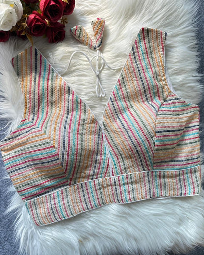 Ready to wear thread Embroidered Blouse