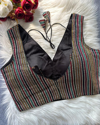 Ready to wear thread Embroidered Blouse