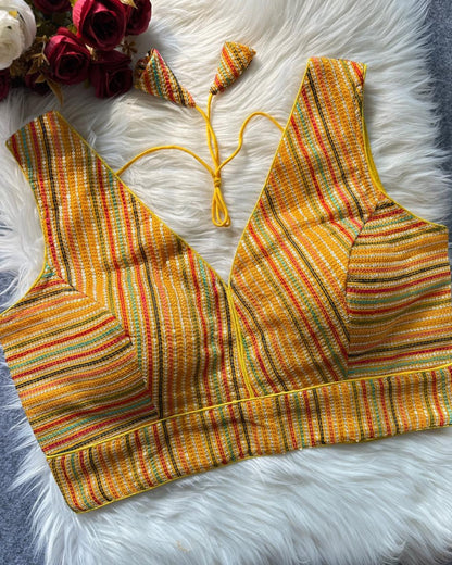 Ready to wear thread Embroidered Blouse