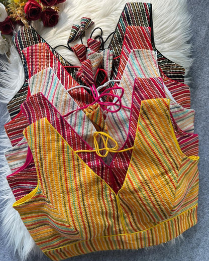 Ready to wear thread Embroidered Blouse