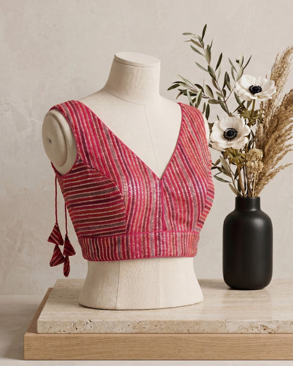 Ready to wear thread Embroidered Blouse