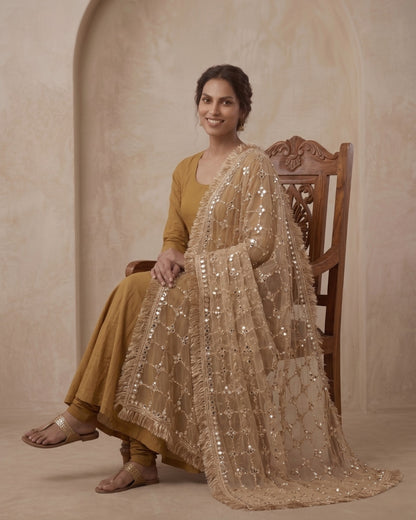 Trending Real Mirror Sheesh Dupatta