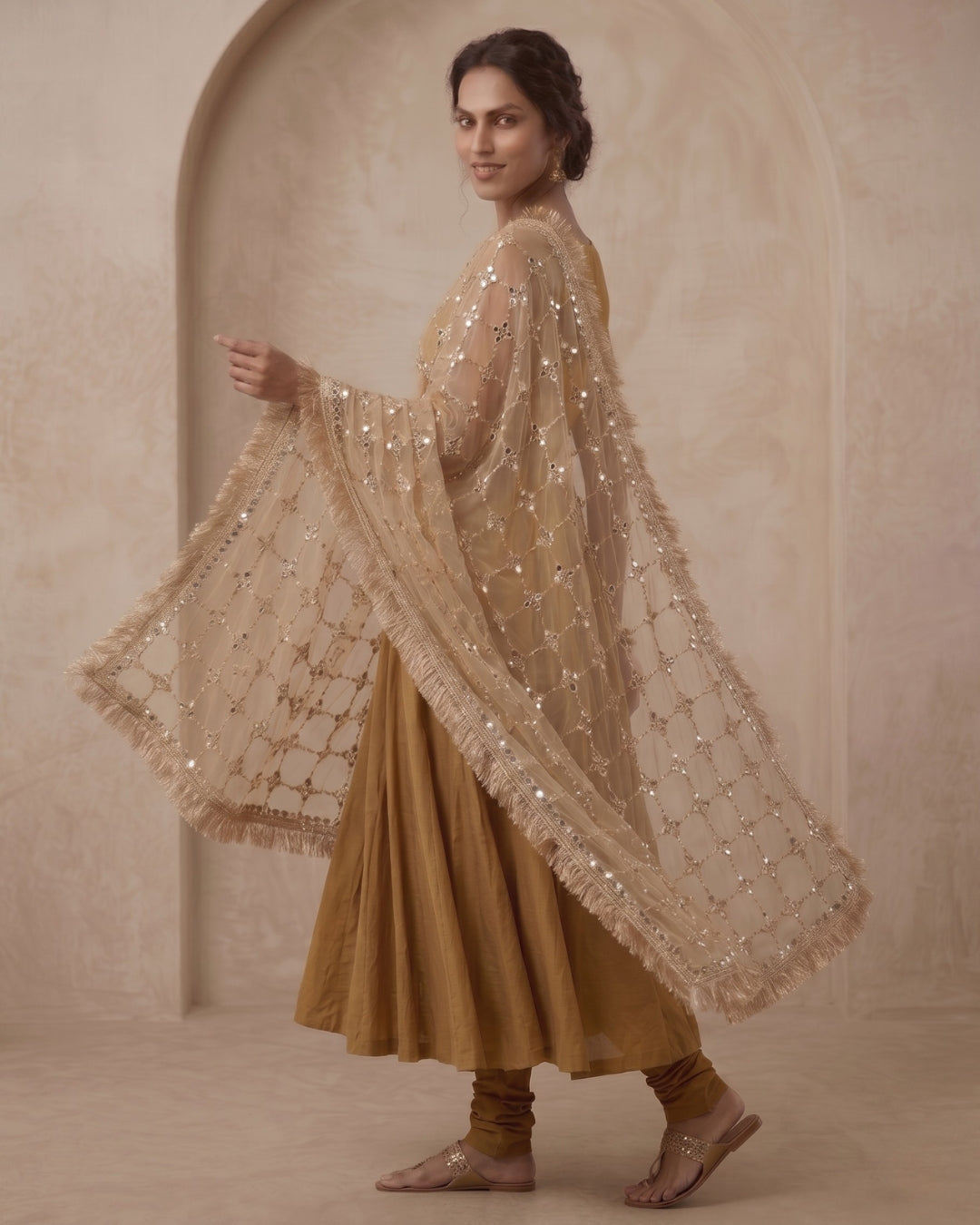 Trending Real Mirror Sheesh Dupatta