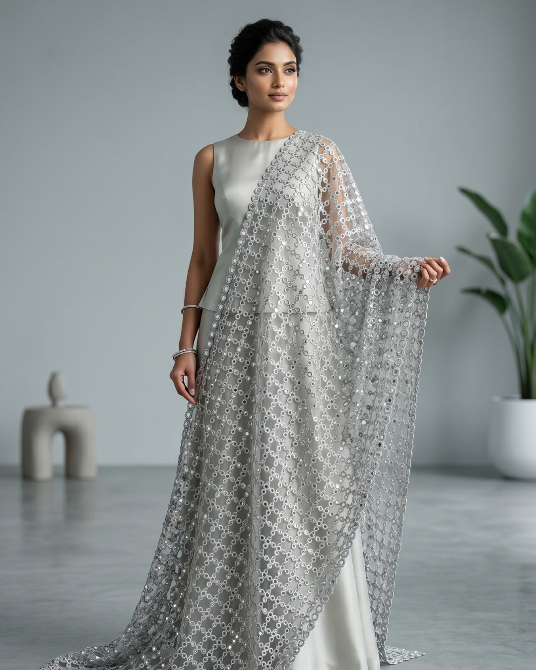 Trending Sheesh Mirror Dupatta