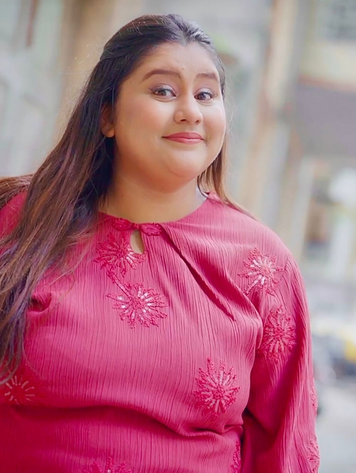 Plus Crinkle Rayon embroidred Coordset