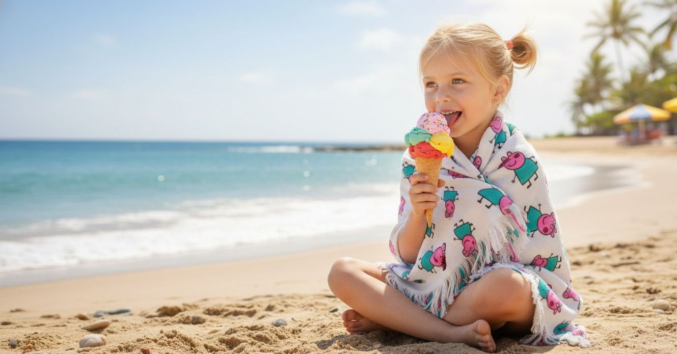 Peppa Pig theme kids shawl/blanket/topsheet