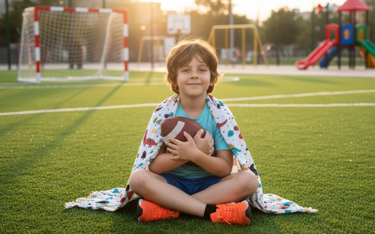Dinosaur theme kids shawl/blanket