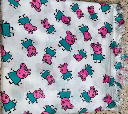Peppa Pig theme kids shawl/blanket/topsheet