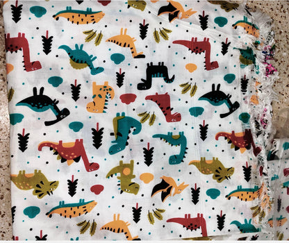 Dinosaur theme kids shawl/blanket
