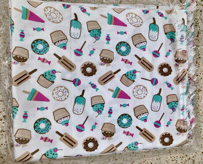Ice cream candy theme kids shawl/blanket/topsheet
