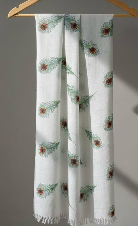 krishna morpankh theme kids shawl/blanket/topsheet