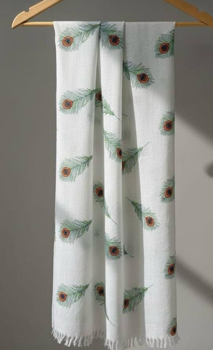 krishna morpankh theme kids shawl/blanket/topsheet