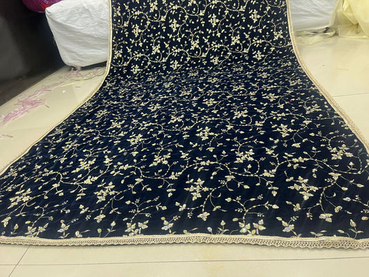 Velvet Embroidered Dupatta