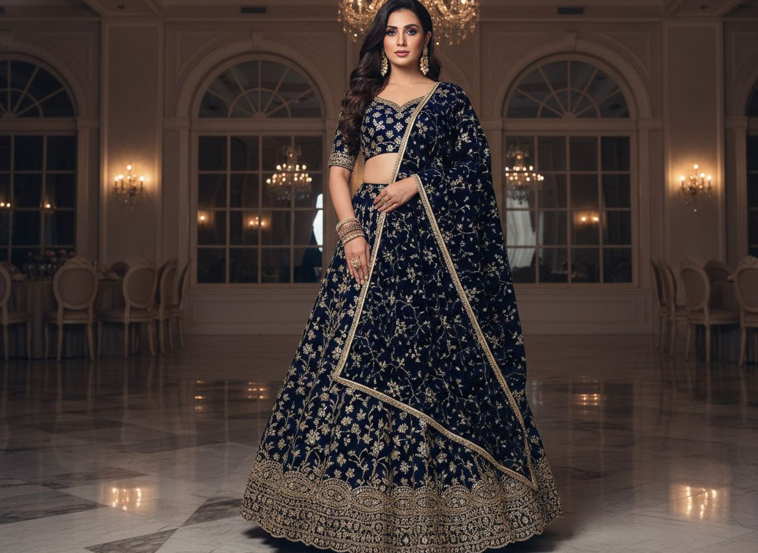 Velvet Embroidered Dupatta