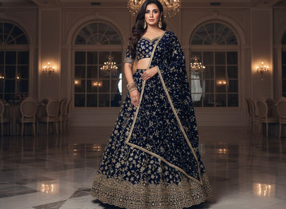 Velvet Embroidered Dupatta