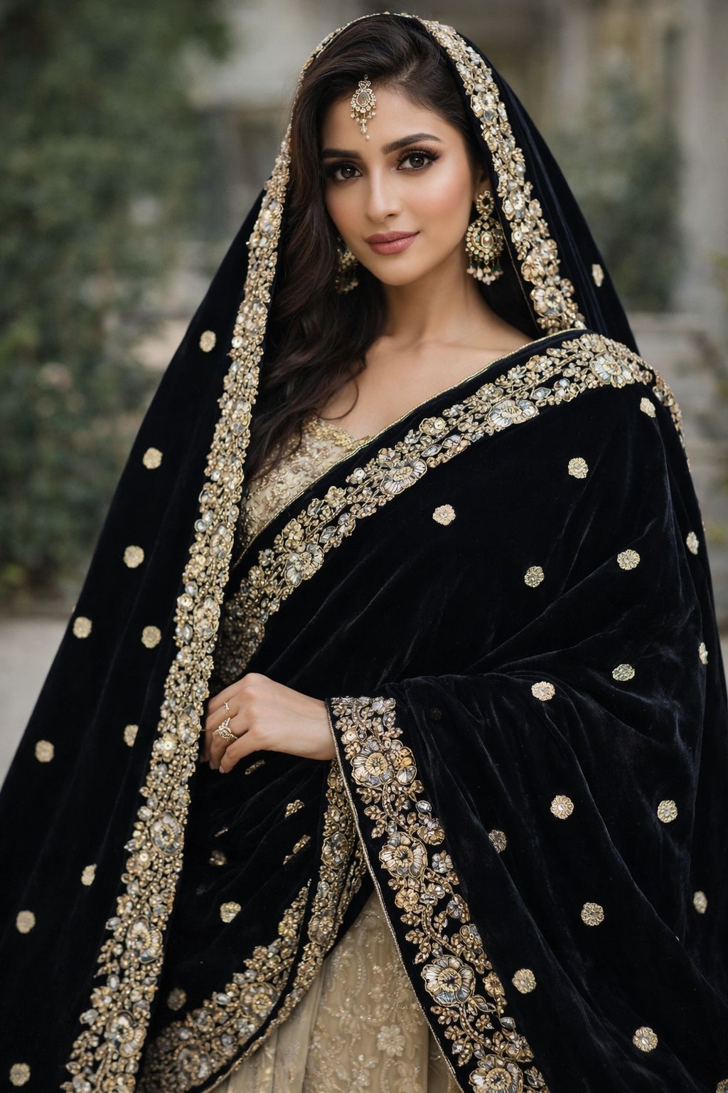 Velvet Heavy Embroidered Dupatta