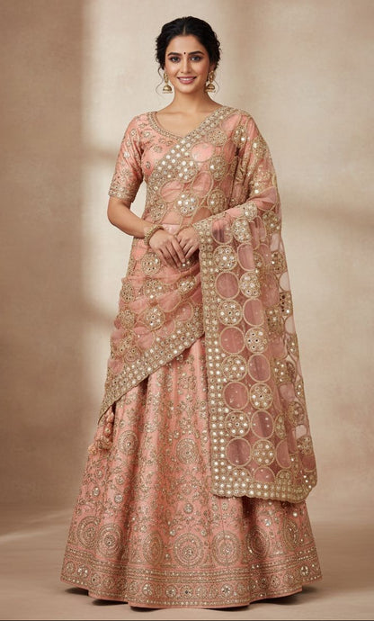 Trending mirror circle cutwork dupatta