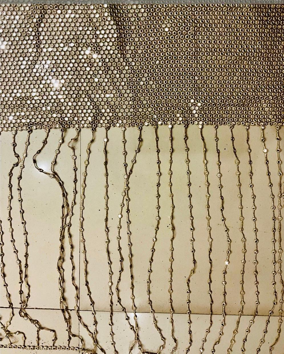 Sheesh Mirror Blouse/Corset/Dupatta fabric