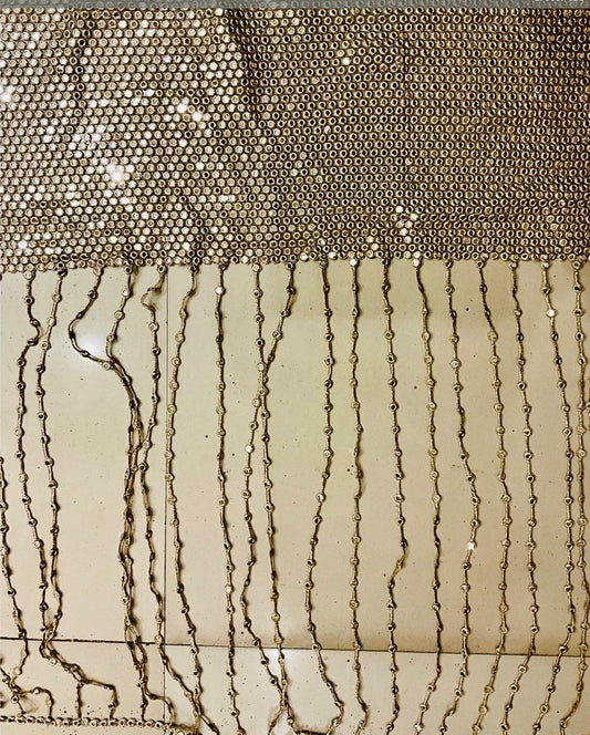 Sheesh Mirror Blouse/Corset/Dupatta fabric