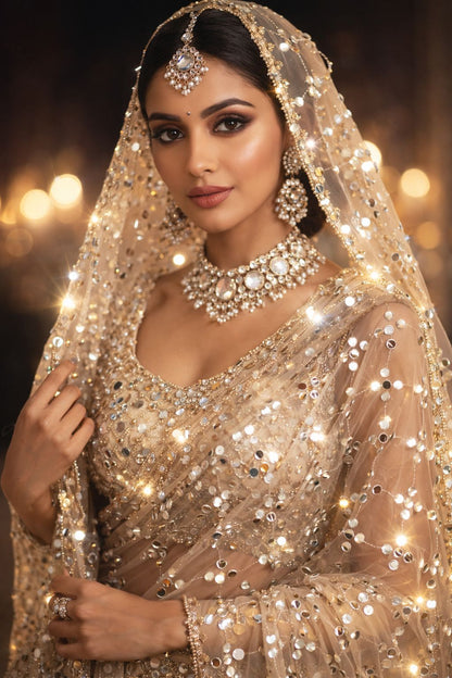 Trending Real Mirror Sheesh Dupatta