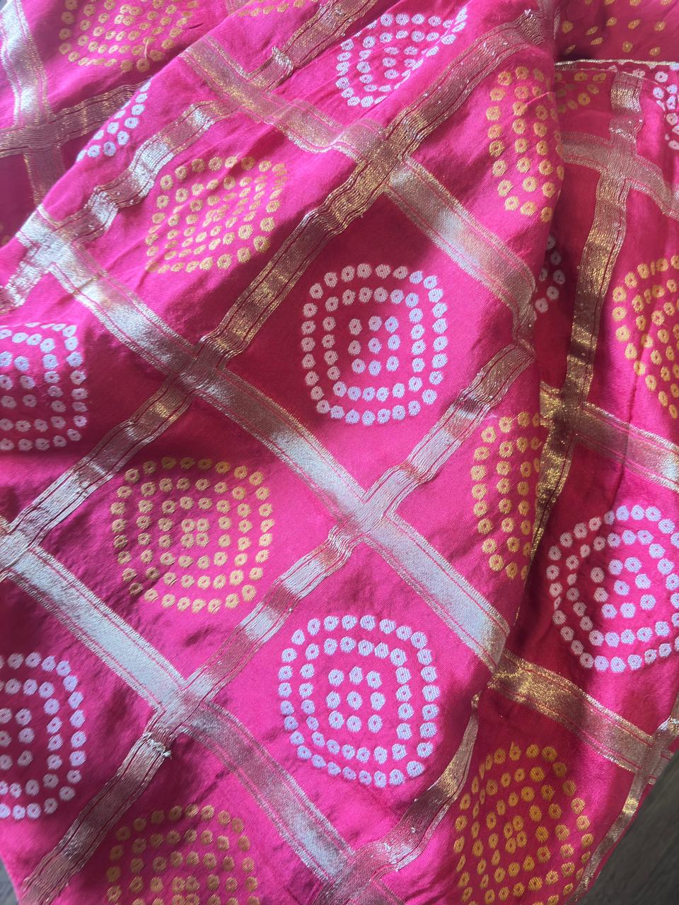 Pure Banarasi Bandhini Patola Dupatta