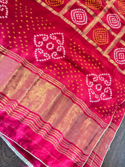 Pure Banarasi Bandhini Patola Dupatta