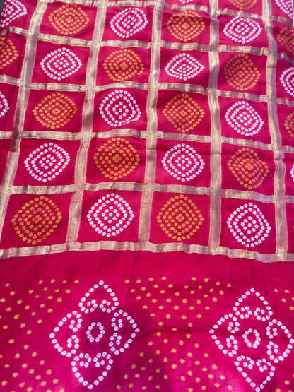 Pure Banarasi Bandhini Patola Dupatta