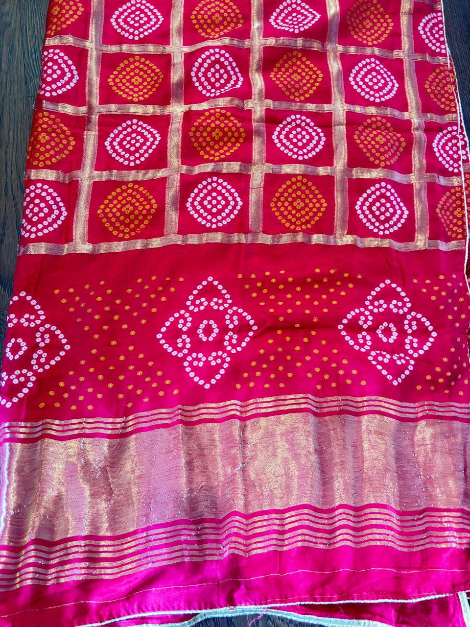 Pure Banarasi Bandhini Patola Dupatta