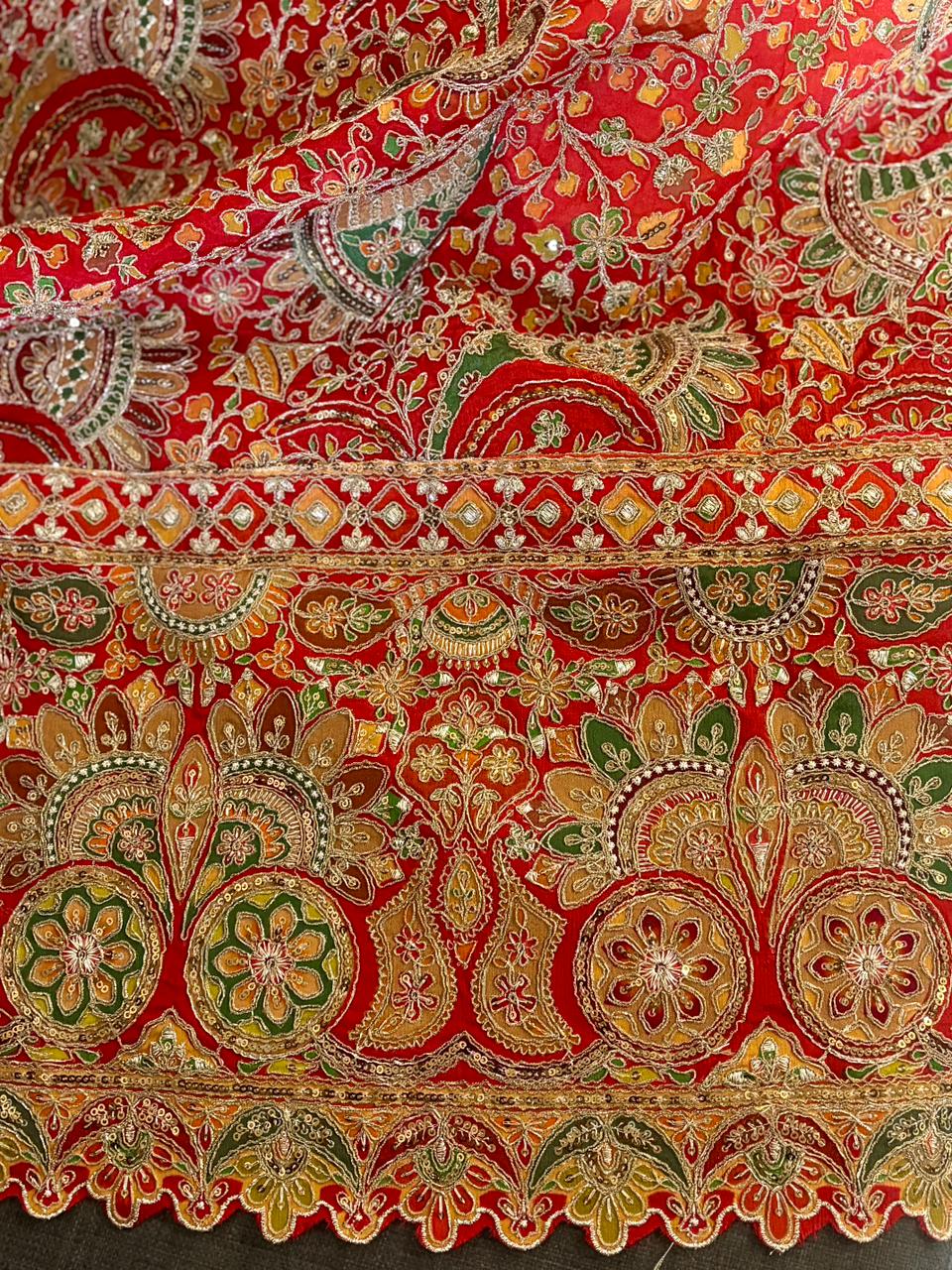 Royal Heritage Pure Chinon Silk Dupatta