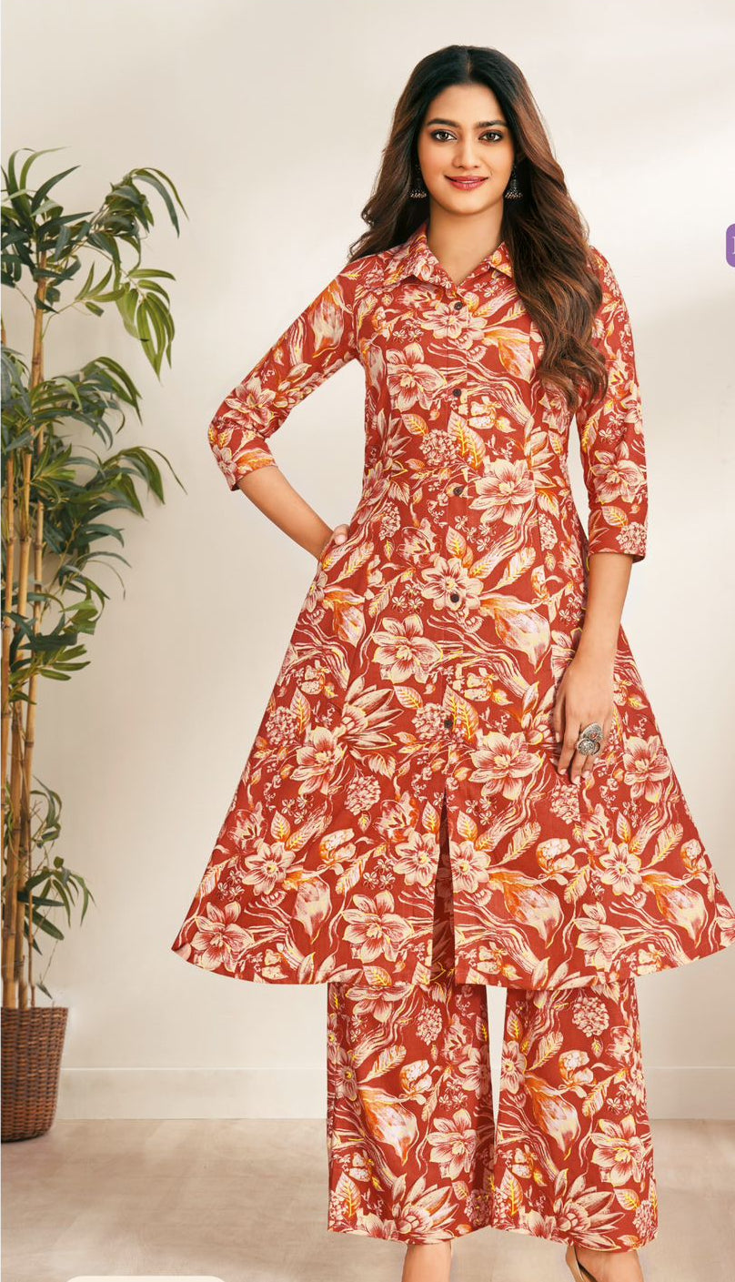 Cotton Summer Co-Ord Set - Floral