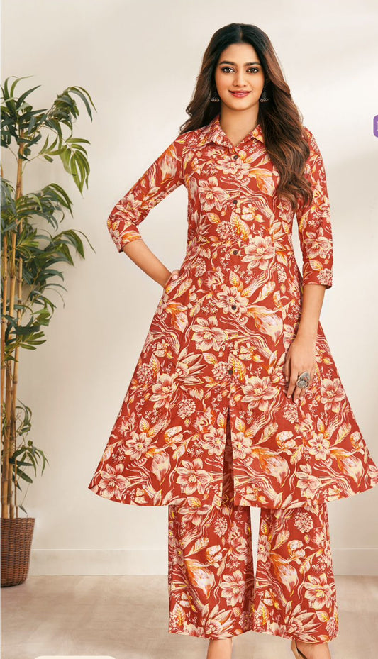 Cotton Summer Co-Ord Set - Floral