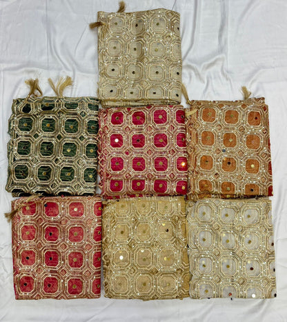Real mirror sequins sheesh dupatta with tassels