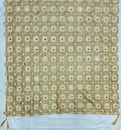 Real mirror sequins sheesh dupatta with tassels